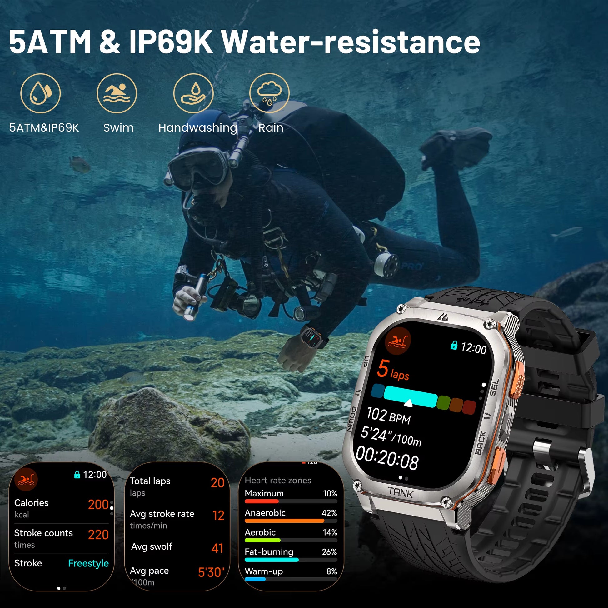 Original  TANK M3 Smartwatch 